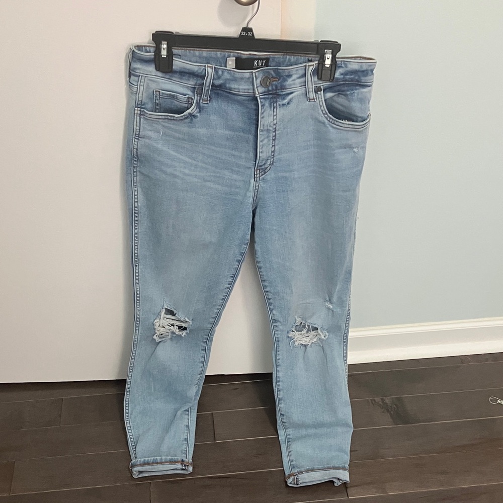 Kut From The Kloth Women's Size 10 Jeans Connie High Rise Ankle Skinnylll